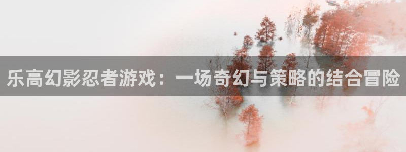 乐高幻影忍者游戏：一场奇幻与策略的结合冒险