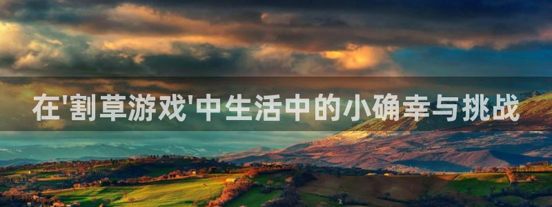 南宫娱乐平台下载：在\'割草游戏\'中生活中的小确幸与挑战